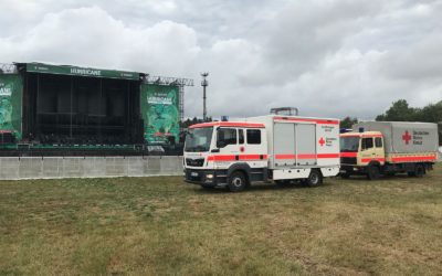 Grafschafter DRK-Helfer unterstützen beim Hurricane Festival in Scheeßel