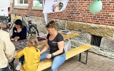 Glitzerspaß beim Stadtfest in Neuenhaus